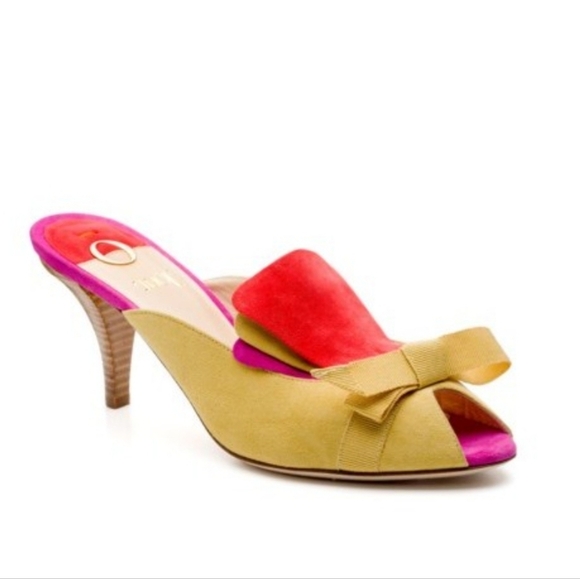 Scarpe O Jour Giorgia Caovilla Suede Colorblock Heels | EU 36.5 / US 6 - Picture 1 of 3